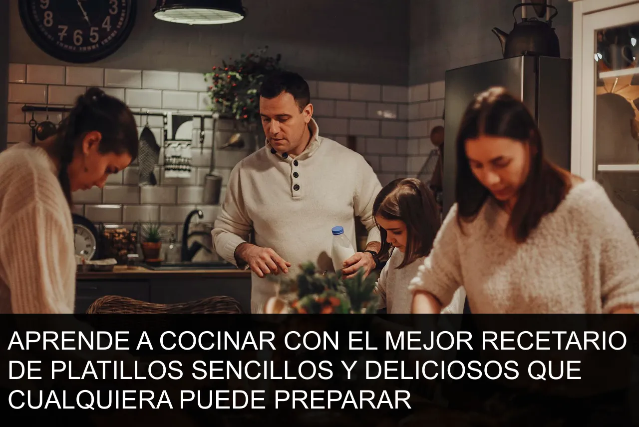 APRENDE A COCINAR CON EL MEJOR RECETARIO DE PLATILLOS SENCILLOS Y DELICIOSOS QUE CUALQUIERA PUEDE PREPARAR